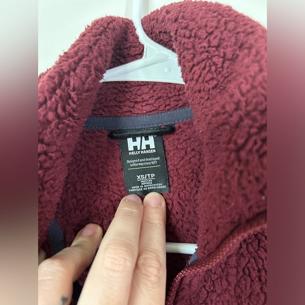 Burgundy Helly Hansen Sherpa Jacket - Picture 2 of 7